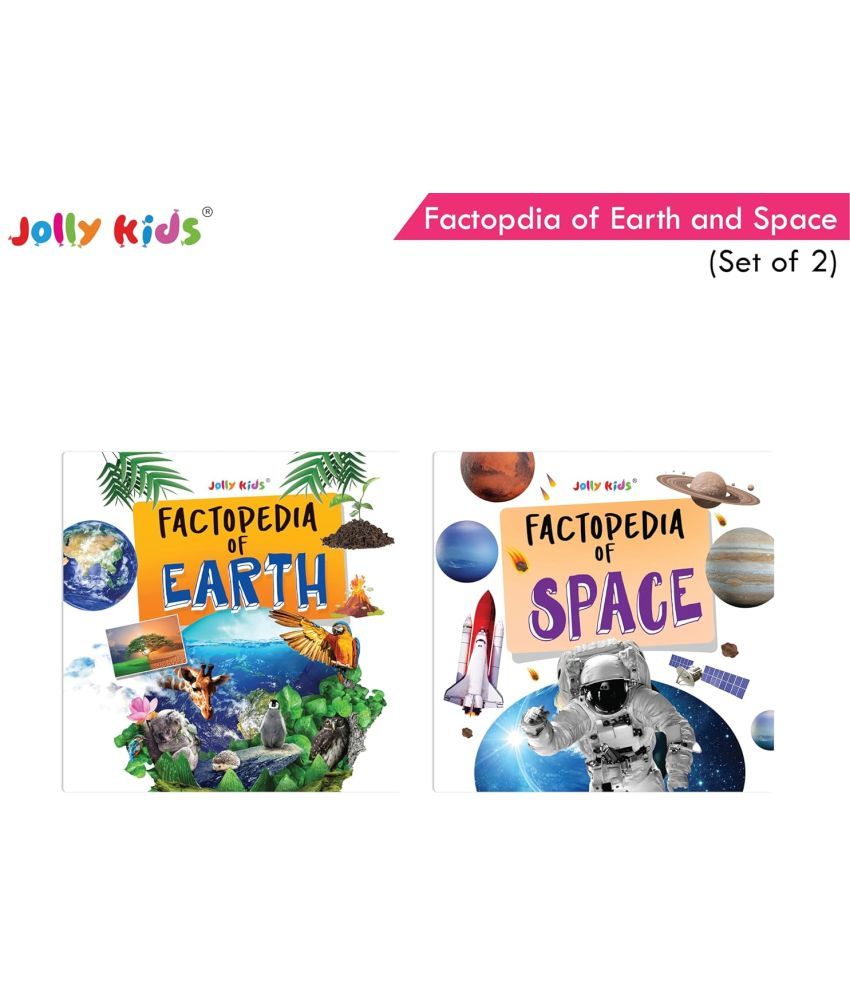     			Jolly Kids Factopedia Earth & Space Book Set of 2: Fun-Filled Facts for Young Explorers Aged 3-8, Learn About Planets, Stars, and Our Amazing World!