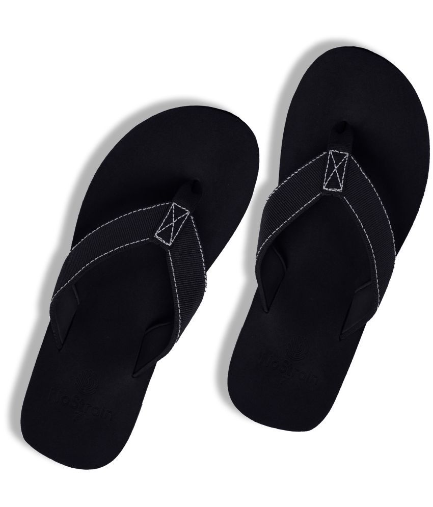     			NoStrain Black Men's Daily Slipper