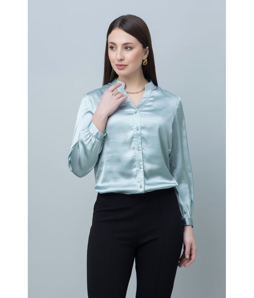     			Purys Green Satin Shirt - Pack of 1