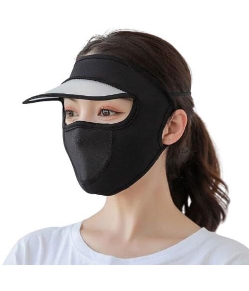     			Sun Hat for Women with Face Mask Cap Mask For Summer Outdoor Cycling Uv Sun Protection Block Hat Protection Face Cover Scarf Breathable Face Cover Silky Cooling Sun Visor for Bike Cycling