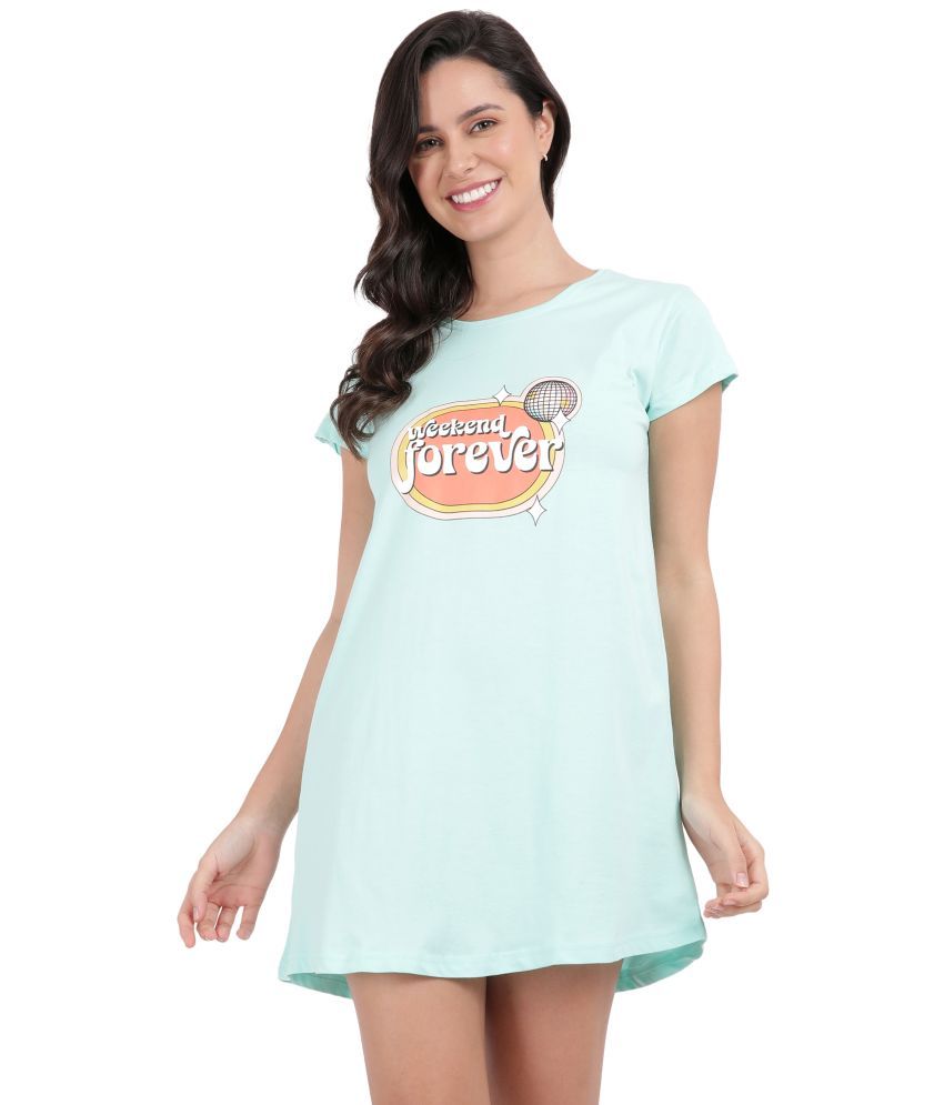     			snappyb Pack of 1 Cotton Women's T-Shirt ( Mint Green )