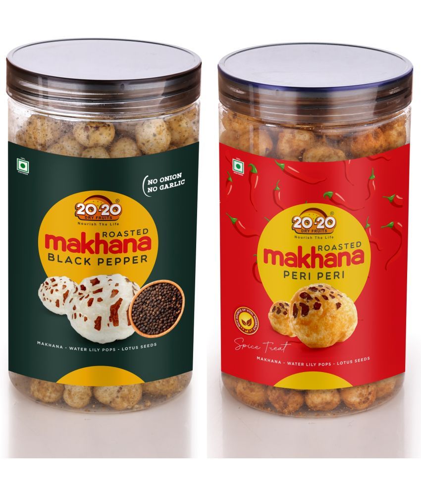     			20-20 Dry Fruits Lotus Seeds Pop /Gorgon Nut Puffed Kernel (Makhana) 70 Grams Each Pack of 2