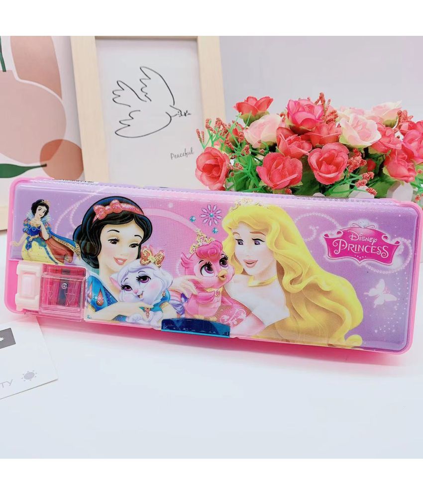     			3Mads Disney Princess theme Pink Magnetic Geometry Box