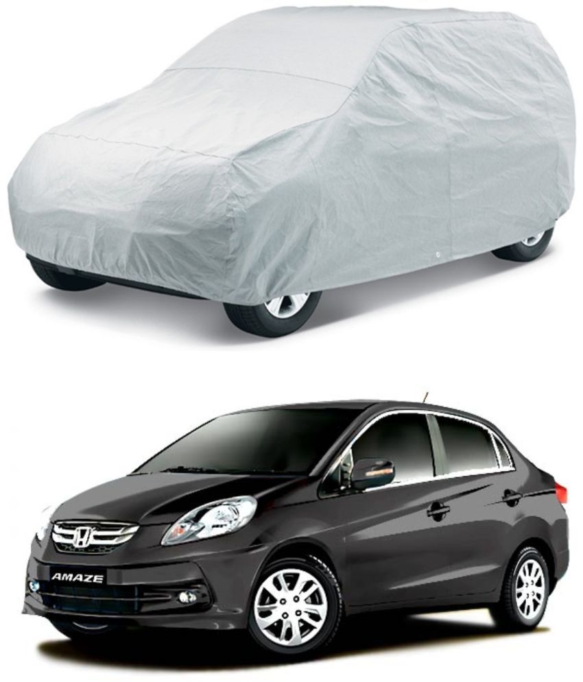     			AutoRetail Car Body Cover for Honda Amaze Without Mirror Pocket ( Pack of 1 ) , Silver