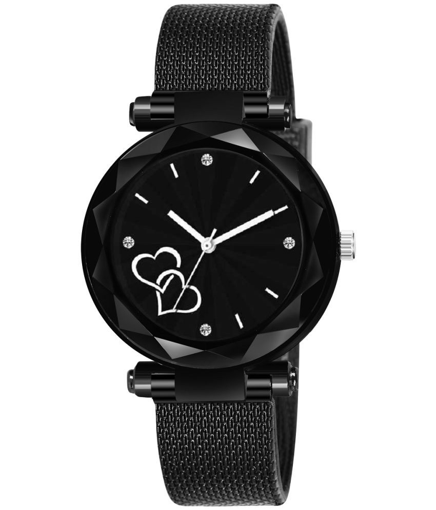     			Cosmic Black Resin Analog Womens Watch