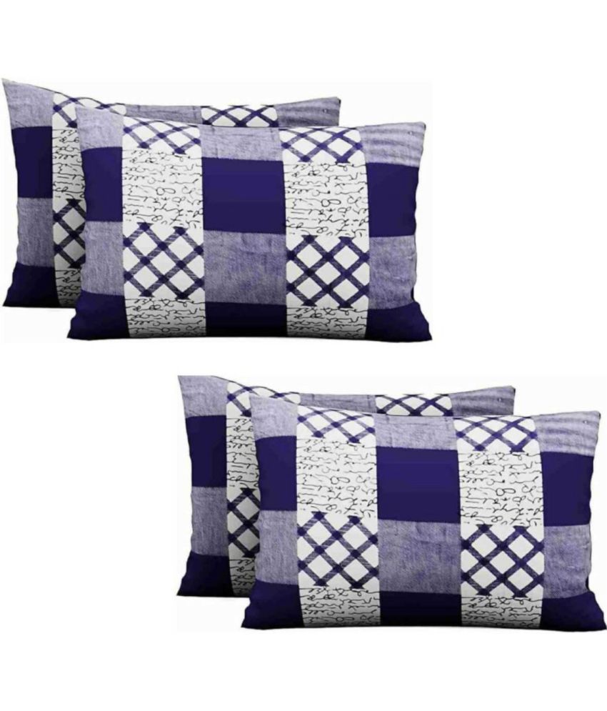     			Divvay Homes Set of 4 Synthetic Textured Rectangular Cushion Cover (40X65)cm - Multi