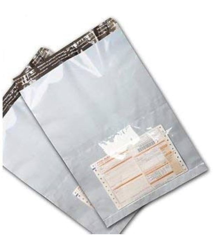     			Sumaay Group 10 x 12 Inch, 60 micron Tamper Proof Courier Bags with Pocket for Packing (Pack of 100)