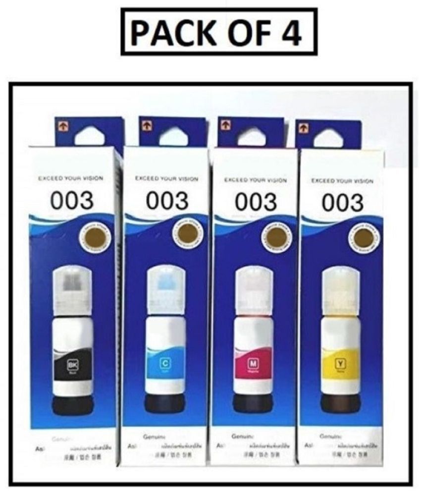     			KALAR 003 Ink Multicolor Pack of 4 Cartridge for E_pson L3110 L3150 L3115 L3116 L3101 L3210 L3216 L3250 L3151 L3152