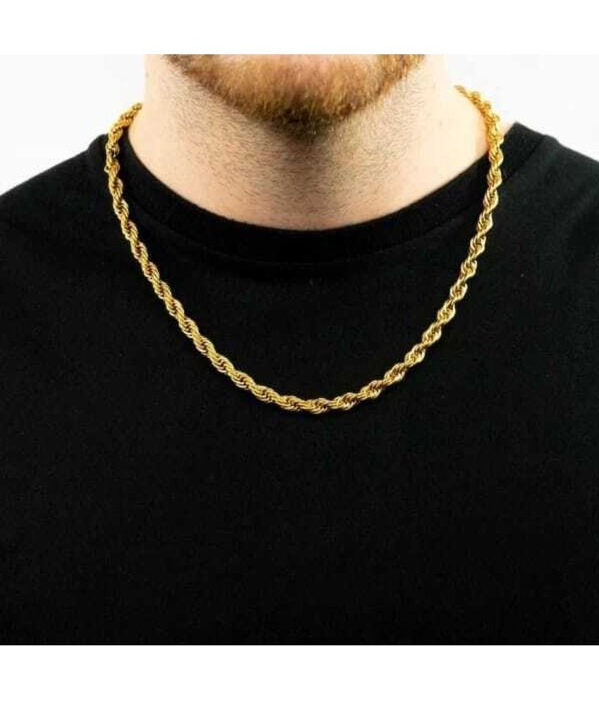     			Rhosyn Gold Brass Necklace ( Pack of 1 )