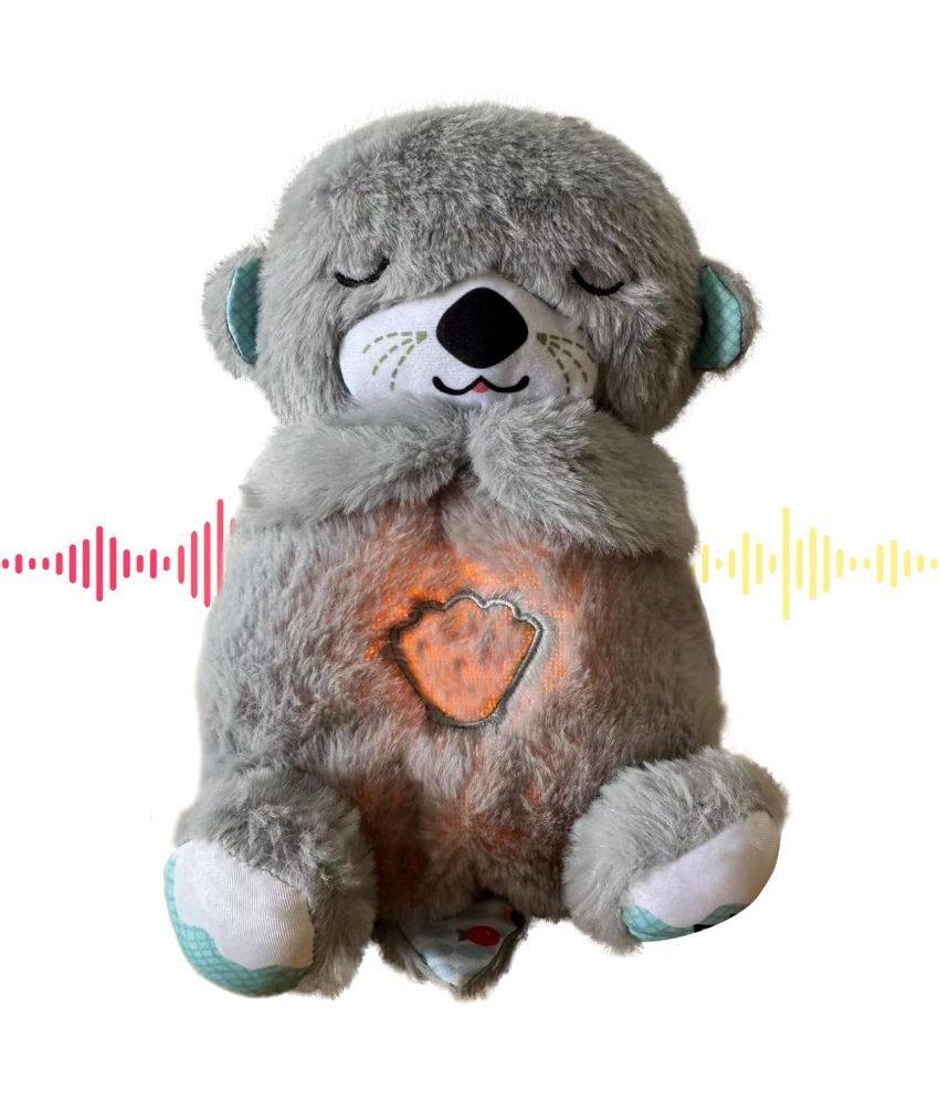     			Sound and Light Soothing Sleep Otter Baby Put to Sleep Music Breathing TeddyBear