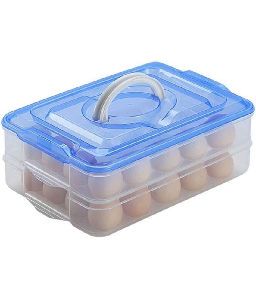     			Stysol Egg Container Plastic White Egg Container ( Set of 1 )