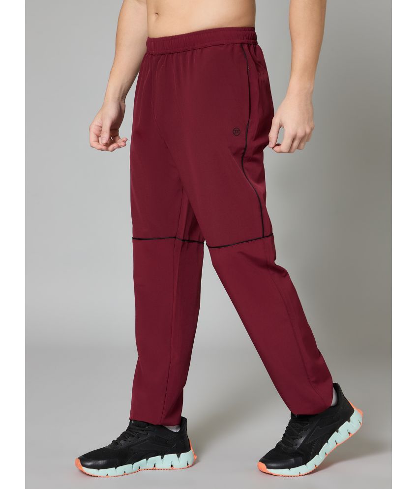     			Turnfit Maroon Polyester Men's Sports Trackpants ( Pack of 1 )