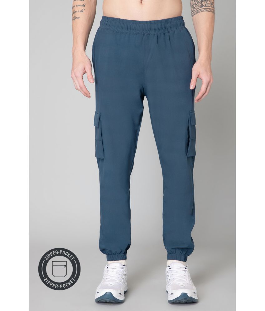     			Turnfit Regular Flat Men's Joggers - Blue ( Pack of 1 )