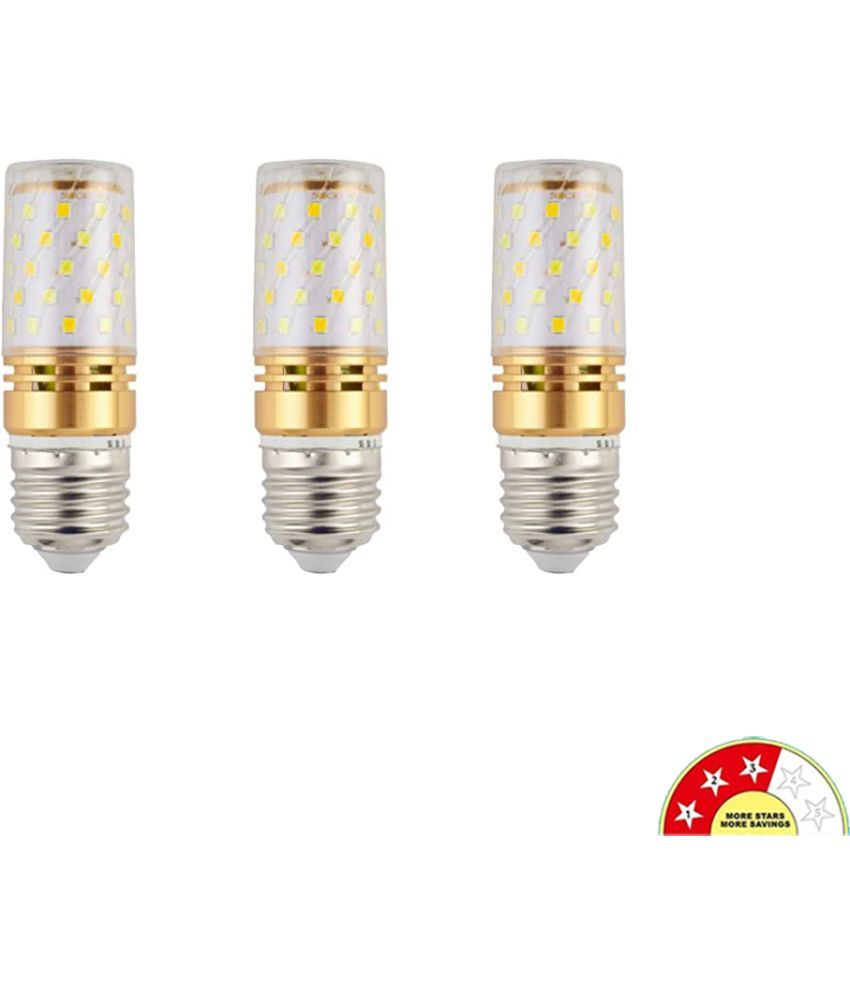     			ZESTRUM 12W Warm White LED Bulb ( Pack of 3 )