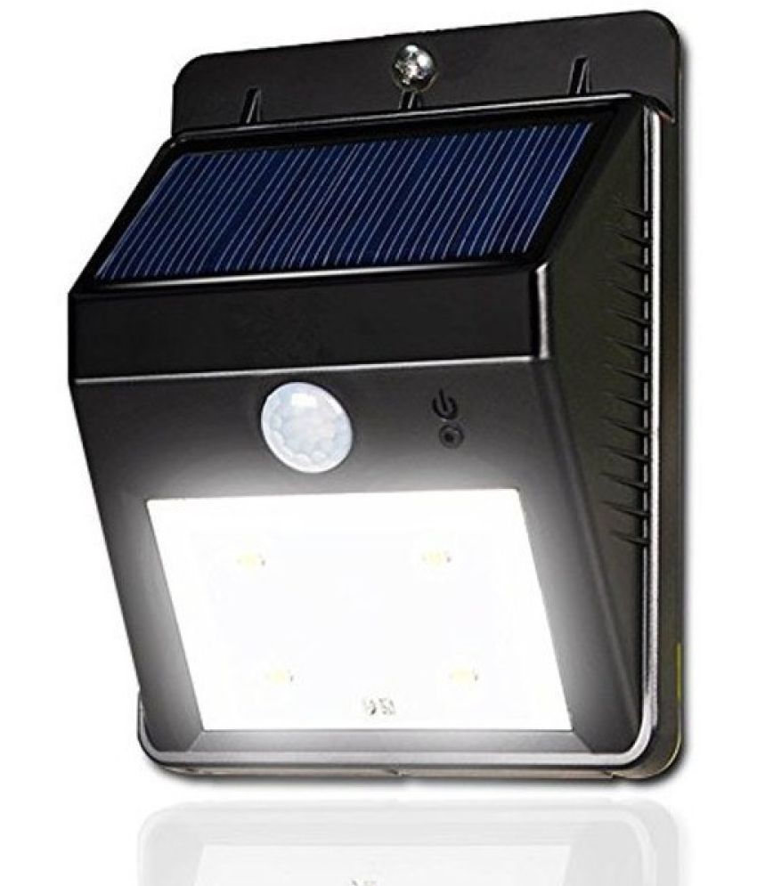     			ZESTRUM 3W Solar Outdoor Wall Light ( Pack of 1 )