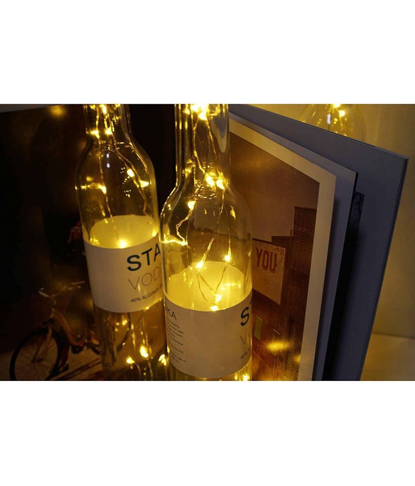     			ZESTRUM Gold 2Mtr Cork light ( Pack of 10 )