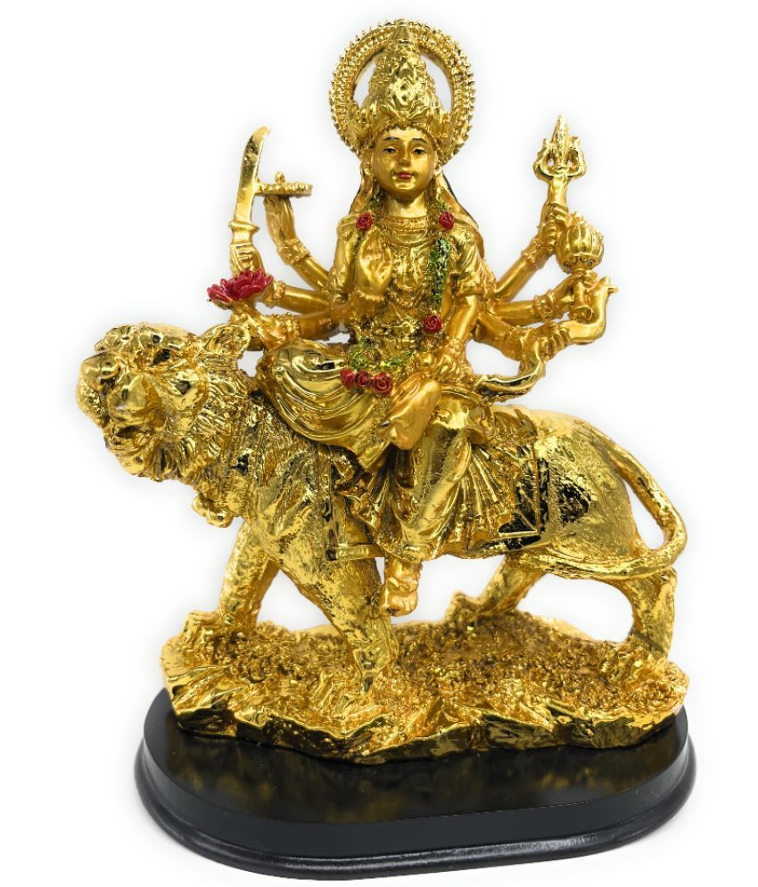     			Awesome Craft Resin Goddess Durga Idol ( 15 cm )