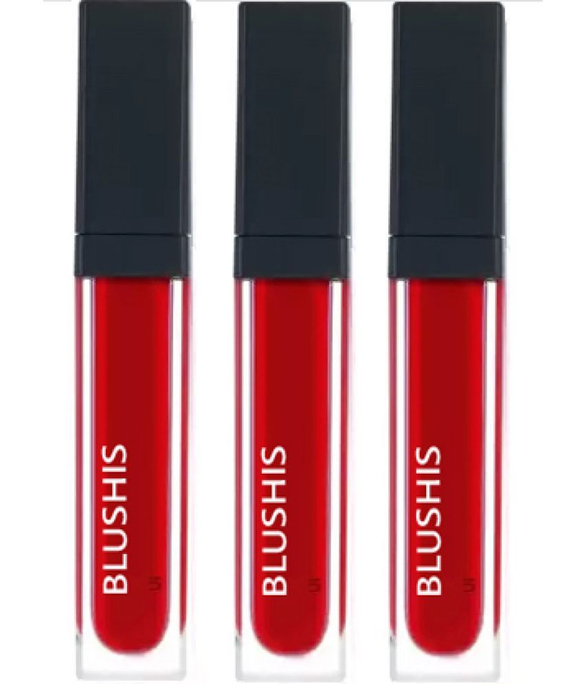     			BLUSHIS Red Matte Lipstick 0.12