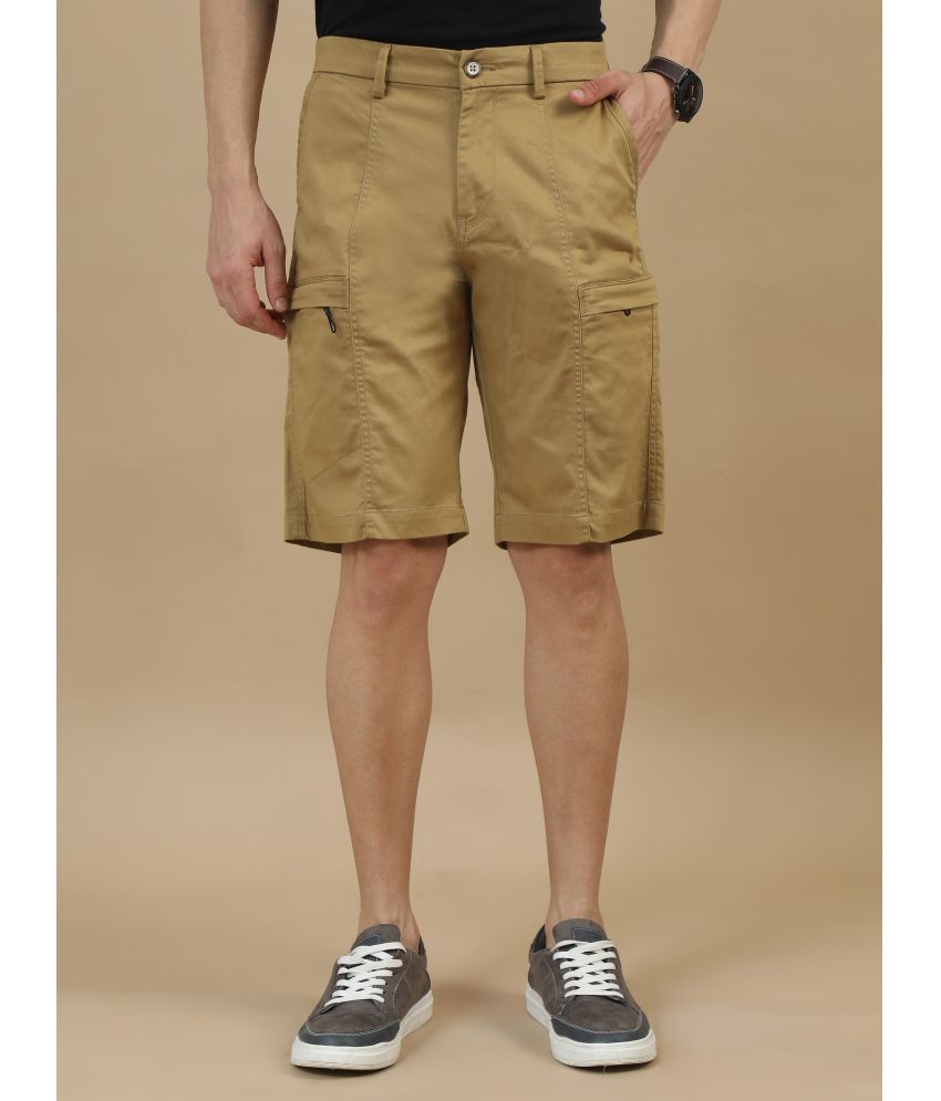     			Cool Colors Khaki Cotton Men's Cargos ( Pack of 1 )