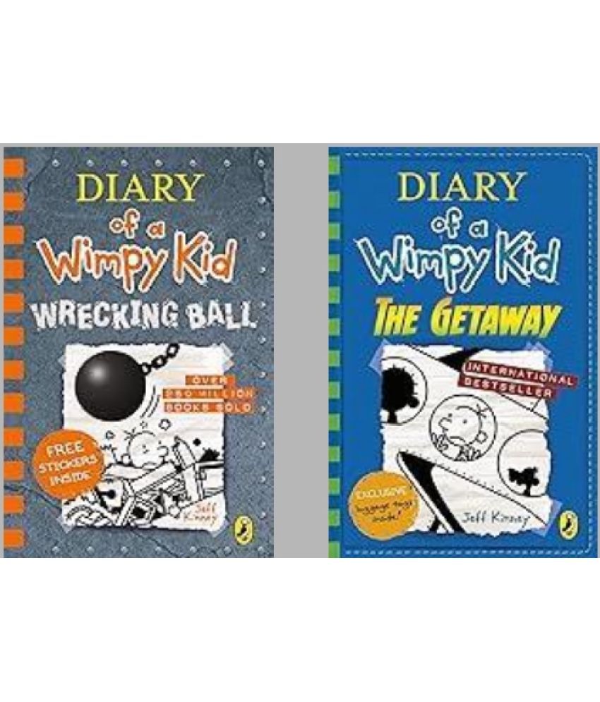     			Diary of a Wimpy Kid: Wrecking Ball (Book 14)+Diary of a Wimpy Kid: The Getaway (book 12)(Set of 2books)