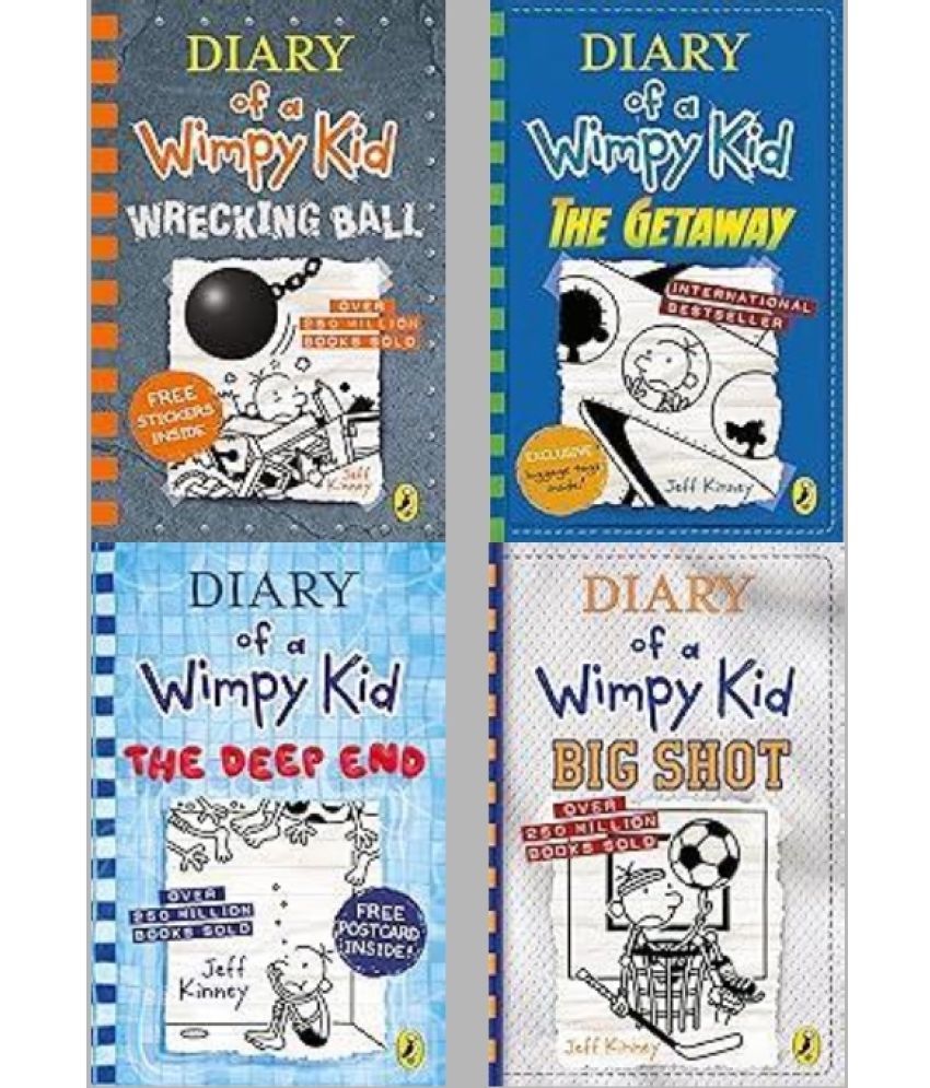     			Diary of a Wimpy Kid: Wrecking Ball + Diary of a Wimpy Kid: The Getaway + Diary of a Wimpy Kid: The Deep End + Diary of a Wimpy Kid: Wrecking Ball