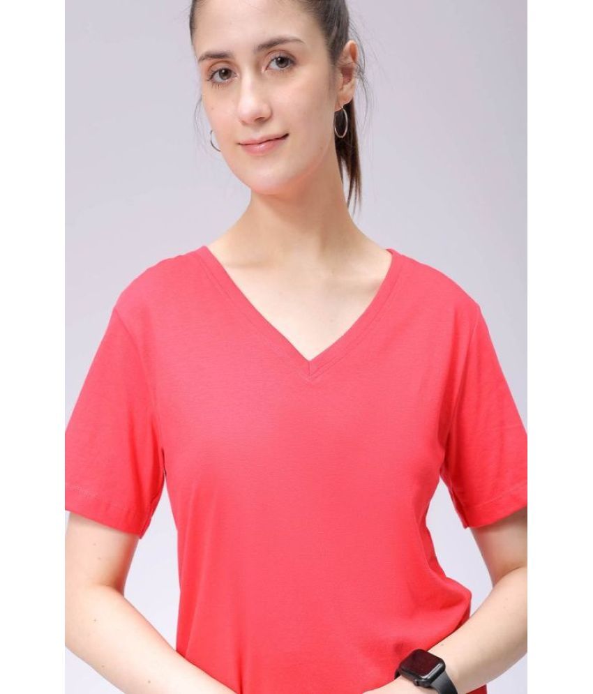     			Freehand Pack of 1 Cotton Women's T-Shirt ( Red )