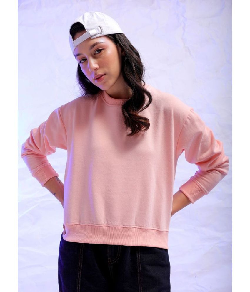     			Freehand Polyester Women's Non Hooded Sweatshirt ( Pink )