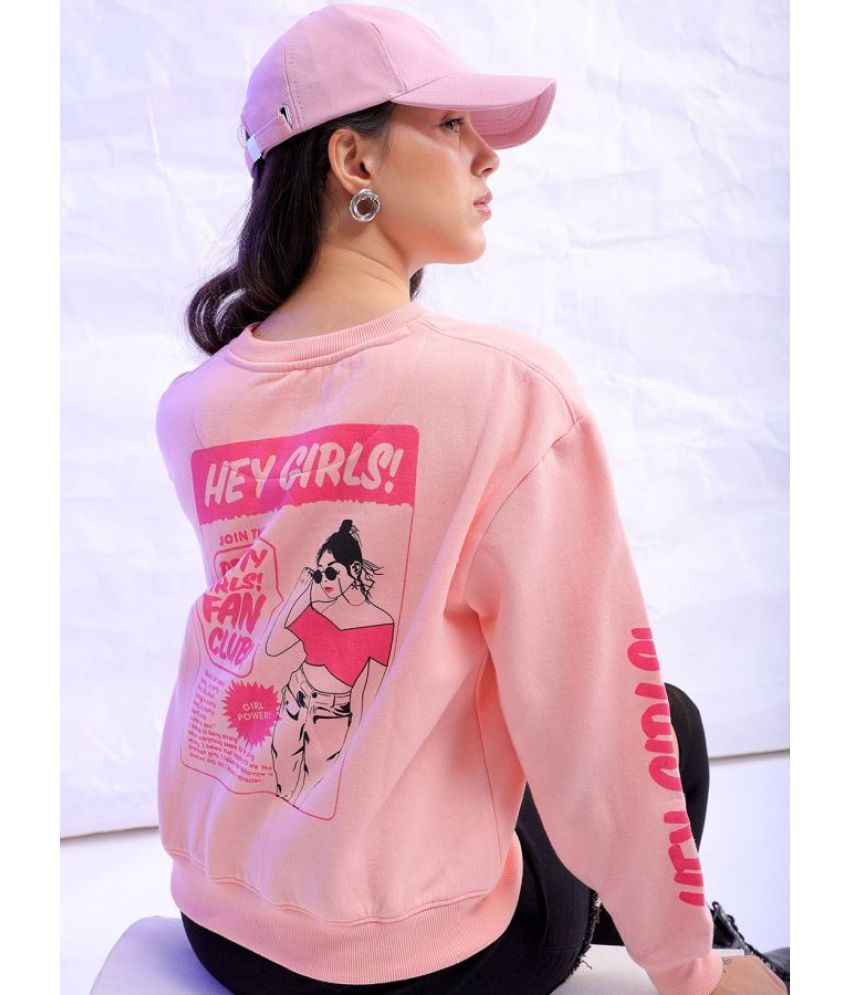     			Freehand Polyester Women's Non Hooded Sweatshirt ( Pink )