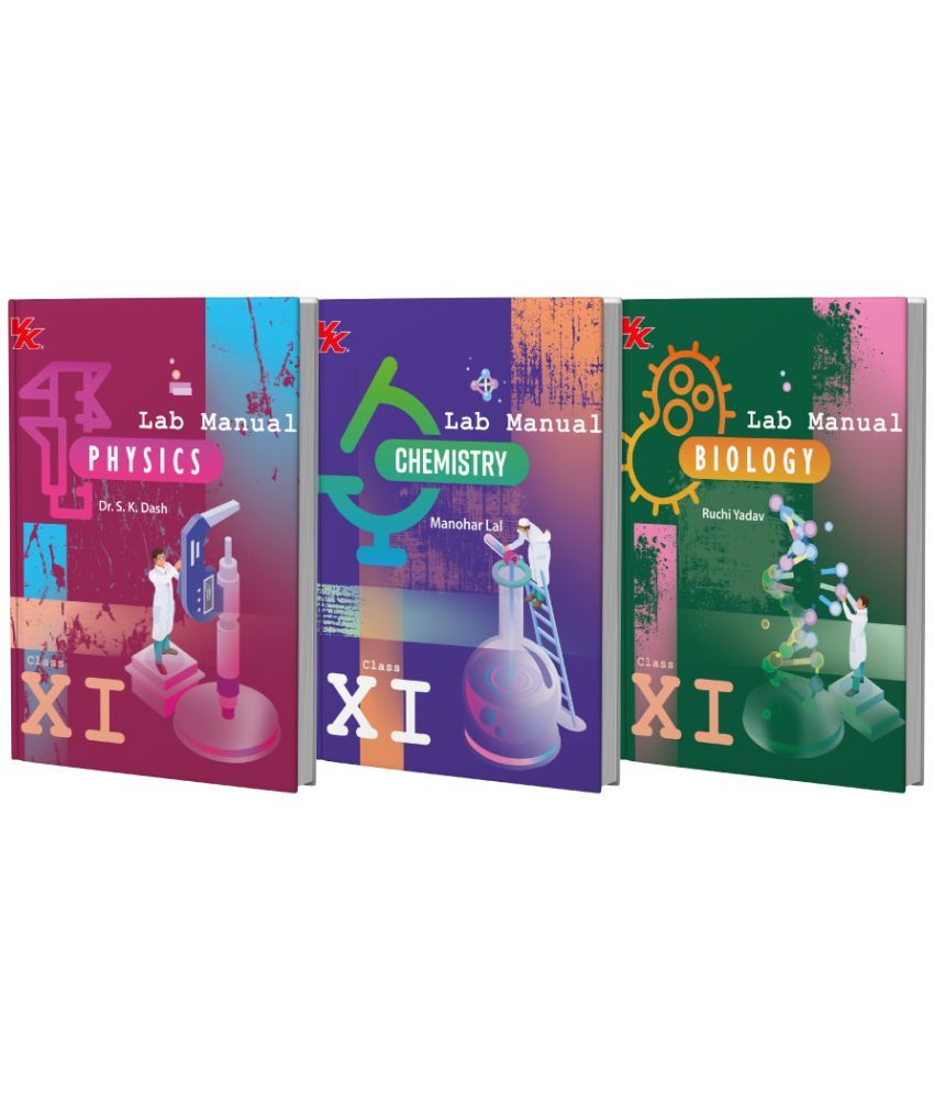     			Lab Manual Physics, Chemistry & Biology (HB) With Worksheet (Set of 3 Books)  | For Class 11  | CBSE Based  | NCERT Based  | 2025 Edition