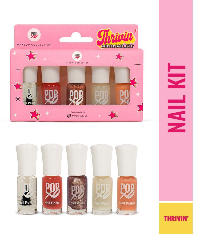     			MYGLAMM Multi Glossy Nail Polish Kit 3 ( Pack of 1 )