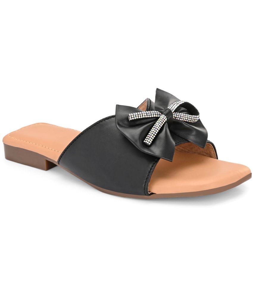     			Ravis Black Women's Flats