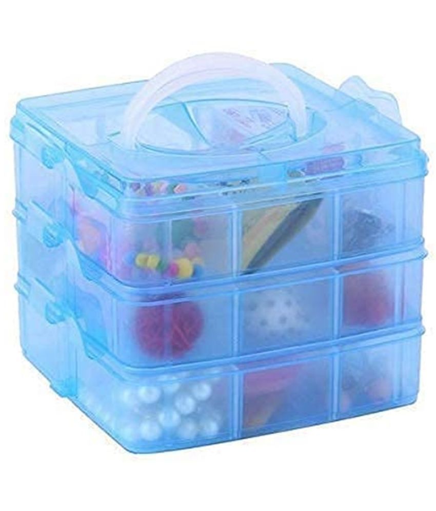     			Stysol 18 Grid Jewellery Box Vanity Box Organizer