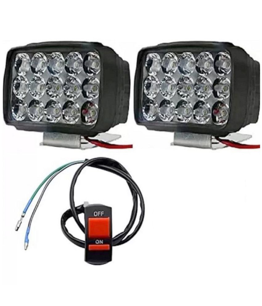     			15 LED Bike Fog Lights – Waterproof Headlights for Universal Cars & Bikes Bike Headlight Mount