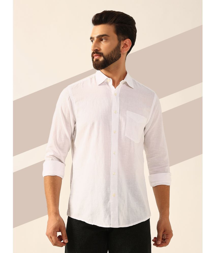     			ENSPYR 100% Cotton Regular Fit Solids Full Sleeves Men's Casual Shirt - White ( Pack of 1 )