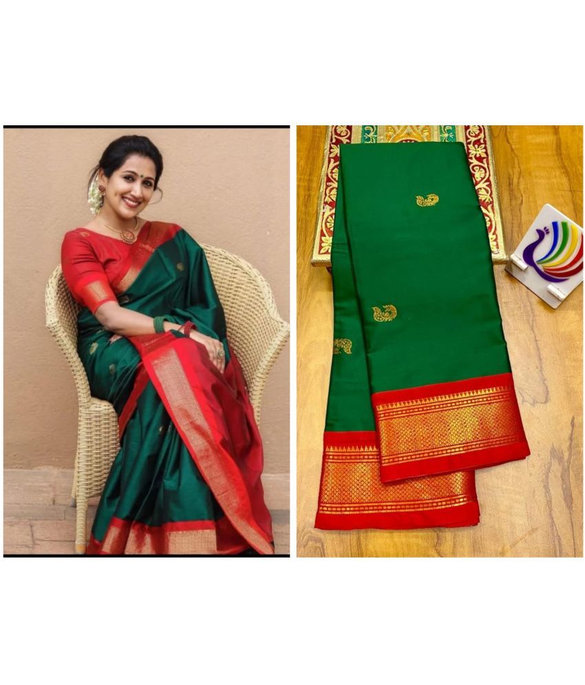     			FAB SILK Cotton Silk Embellished Saree With Blouse Piece ( Multicolor8 , Pack of 1 )