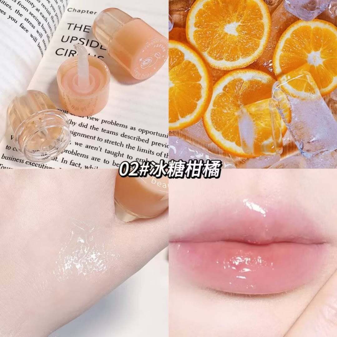     			GEGE BEAR Orange Glossy Lip Gloss 15