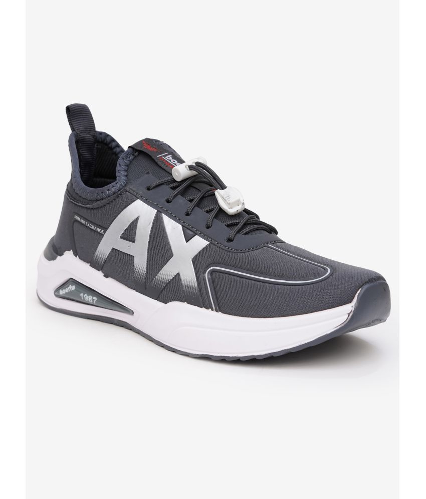     			HASTEN Dark Grey Casual Running Shoes Dark Grey Men's Lifestyle Shoes