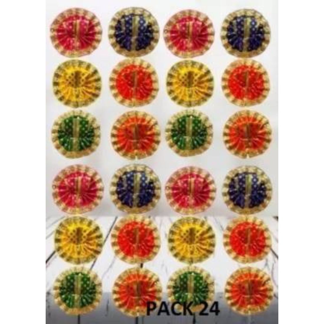     			REIRSON Laddu Gopal Multicolor Silk Dress ( Pack of 20 )