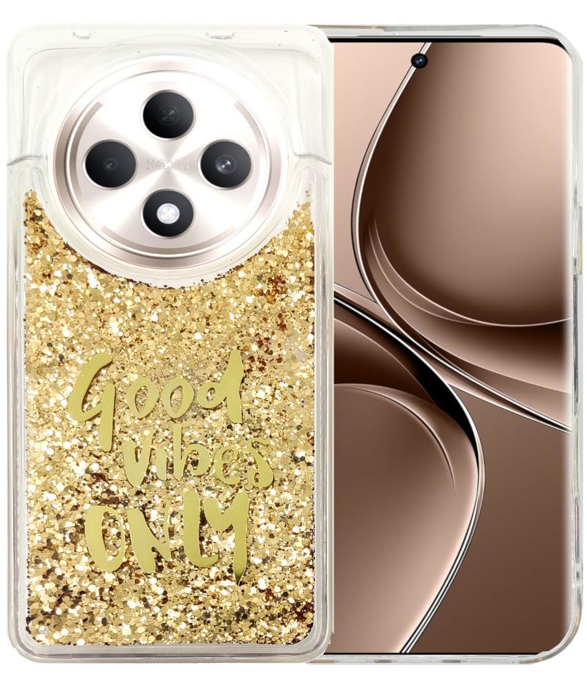     			Shining Stars Gold Printed Back Cover Silicon Compatible For Oppo F27 Pro Plus 5G ( Pack of 1 )