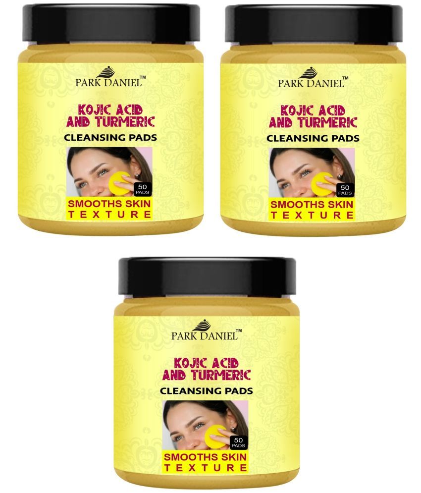     			Kojic Acid and Turmeric Cleansing Pads|50 Pcs| Skin Brightening and Energizing Formula|Deep Cleaning effect|For All Skin Types Pack 3