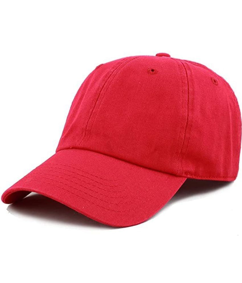     			Alamos Pack of 1 Cotton Men's Cap ( Red )