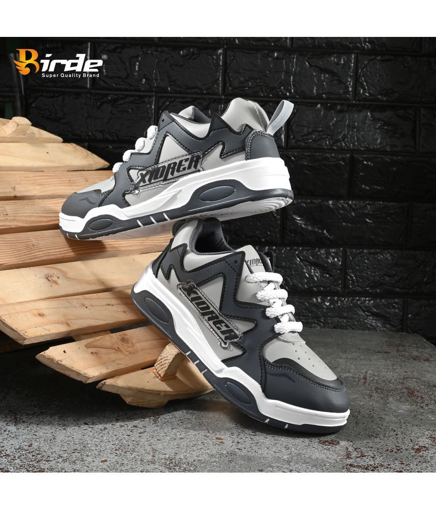     			Birde Stylish Casual Sneakers Shoes Grey Men's Lifestyle Shoes