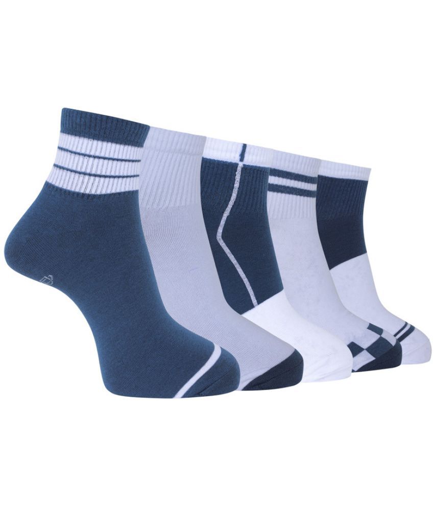     			Dollar Pack of 5 Men's Woollen Ankle Length Socks ( Multicolor 10 )