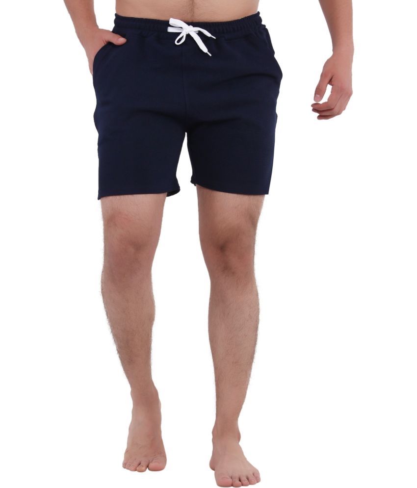     			GTwo Blue Cotton Blend Men's Shorts ( Pack of 1 )