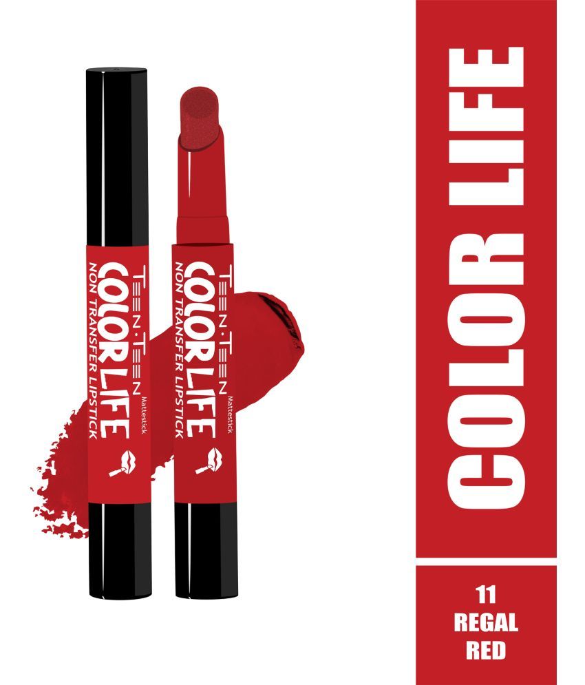     			Teen Teen Chilli Red Matte Lipstick 2