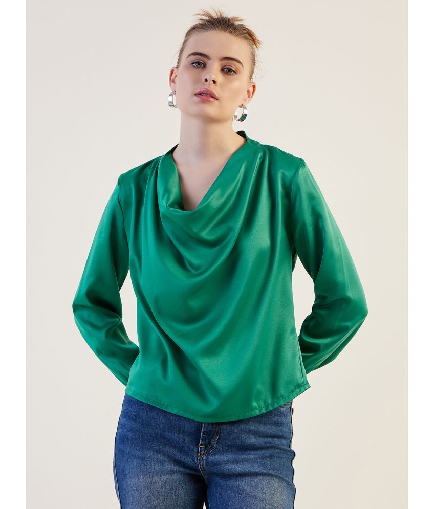     			Freehand Green Polyester Women's Regular Top ( Pack of 1 )