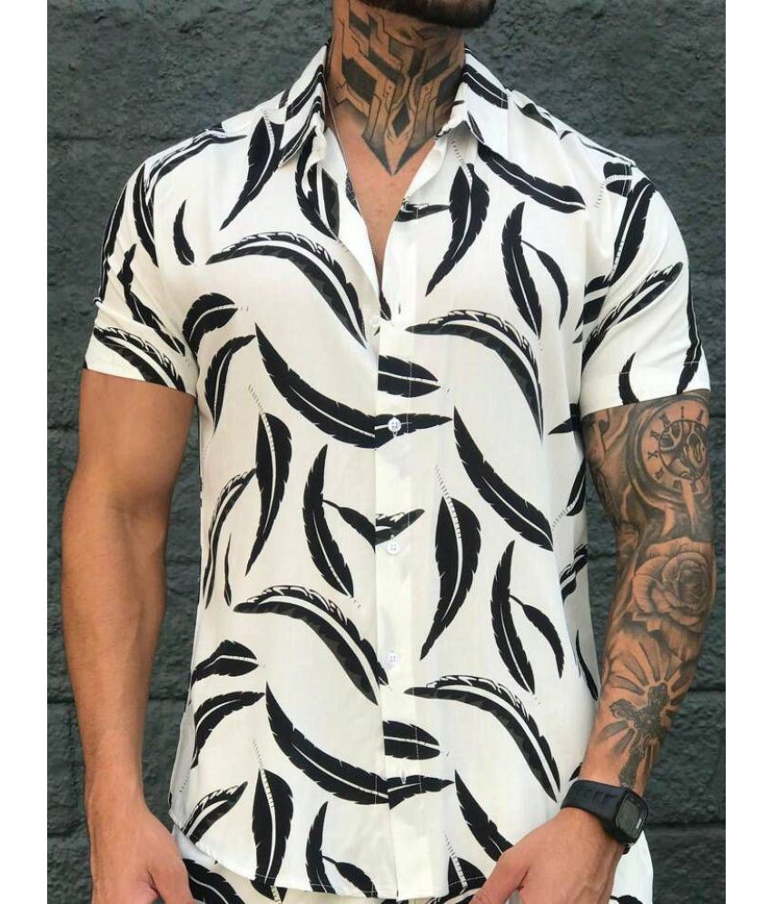     			IQIVLI 100% Cotton Regular Fit Printed Half Sleeves Men's Casual Shirt - Multi ( Pack of 1 )