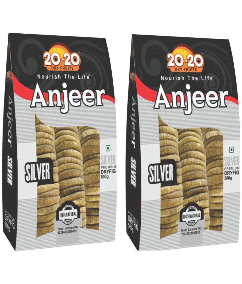     			20-20 Dry Fruits Fig (Anjeer) 1000 Pack of 2