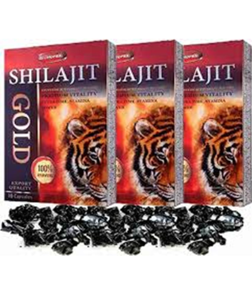     			DR CHOPRA Shilajit Double Gold Capsule-(10x3=30) Capsule 10 no.s Pack Of 3 By SS ENTERPRISES