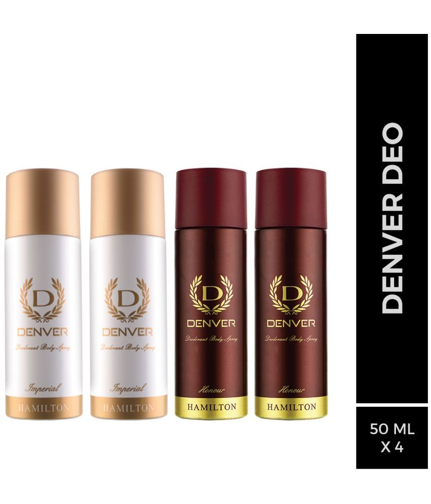     			Denver Imperial & Honour Nano Deodorant Spray for Men 50 ml each ( Pack of 4 )